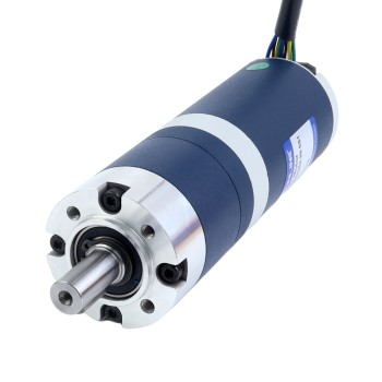 24V 60W 30.1RPM 기어드 브러시리스 DC 모터 13.80Nm(1954.24oz.in) 99.5:1 플래너터리 기어박스