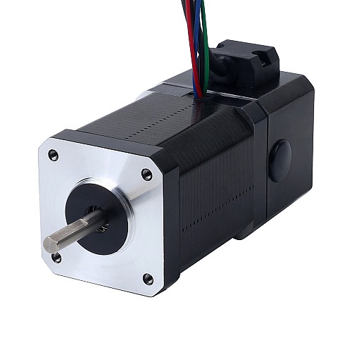 Nema 17 스테퍼 모터 0.72Nm(101.96oz.in) 24V 3.7W 전자기 브레이크 포함 - 17HS24-2004D-B070 | StepperOnline