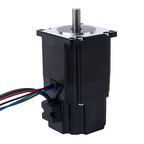 Nema 23 스테퍼 모터 1.2Nm(169.93oz.in) 24V 4.5W 전자기 브레이크 포함 - 23HS22-4004D-B280 | StepperOnline