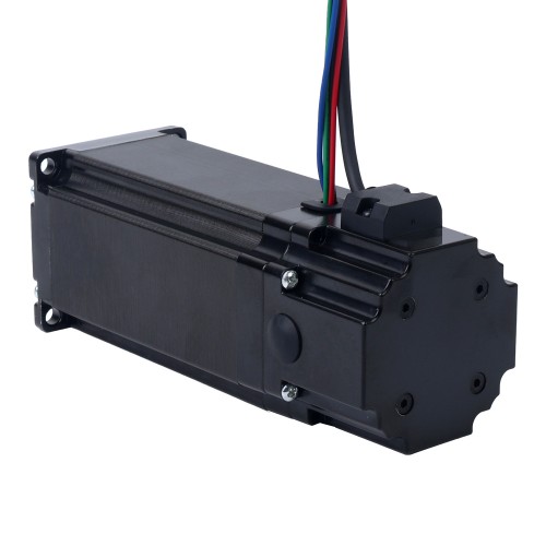 Nema 23 스테퍼 모터 4.2Nm(594.77oz.in) 24V 4.5W 전자기 브레이크 포함 - 23HS45-4204D-B280 | StepperOnline