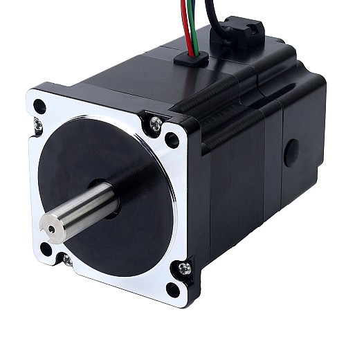 Nema 34 스테퍼 모터 4.8Nm(679.74oz.in) 24V 6.8W 전자기 브레이크 포함 - 34HS31-6004D-B700 | StepperOnline