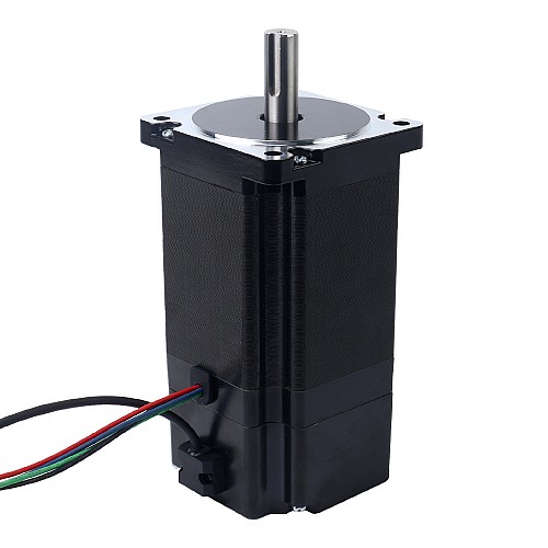 Nema 34 스테퍼 모터 8.5Nm(1203.70oz.in) 24V 6.8W 전자기 브레이크 포함 - 34HS46-6004D-B700 | StepperOnline