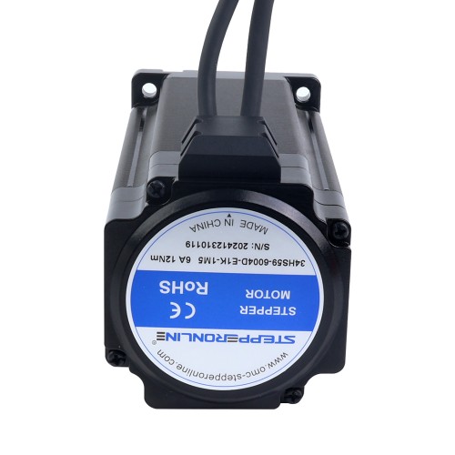 S 시리즈 Nema 34 클로즈드 루프 스테퍼 모터 12.00Nm(1699.34oz.in) 인코더 1000PPR(4000CPR) - 34HS59-6004D-E1K-1M5 | StepperOnline