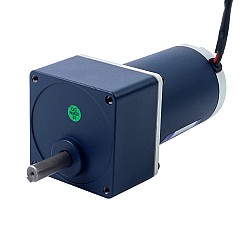 브러시형 24V 30W 2.90Nm(410.67oz.in) 60RPM 50:1 스퍼 기어박스 DC 기어 모터 포함