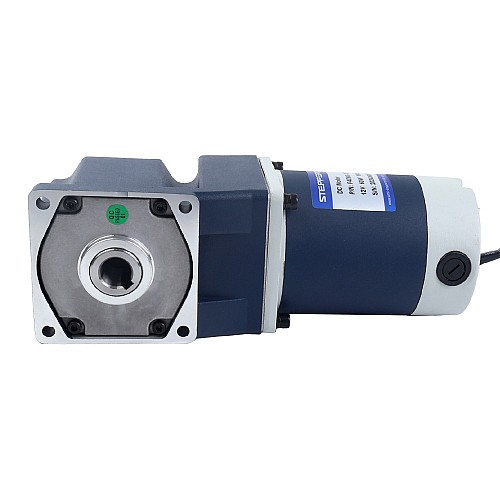 브러시형 24V 60W 8.00Nm(1132.90oz.in) 30RPM, 100:1 직각 기어박스 DC 기어 모터 포함 - F4D60-24GN-30S/4GN100RC | StepperOnline