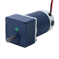 브러시형 12V 60W 8.00Nm(1132.89oz.in) 30RPM 100:1 스퍼 기어박스 DC 기어 모터 포함