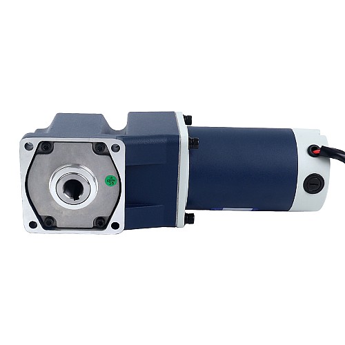 브러시형 24V 150W 20.00Nm(2832.24oz.in) 30RPM, 100:1 직각 기어박스 DC 기어 모터 포함 - F5D150-24GU-30S/5GU100RC | StepperOnline