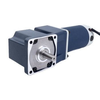 브러시형 24V 150W 16.77Nm(2374.83oz.in) 60RPM, 30:1 직각 기어박스 DC 기어 모터 포함