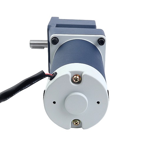 브러시형 48V 150W 5.68Nm(804.36oz.in) 180RPM, 10:1 직각 기어박스 DC 기어 모터 포함 - F5D150-48GU-18S/5GU10RT | StepperOnline