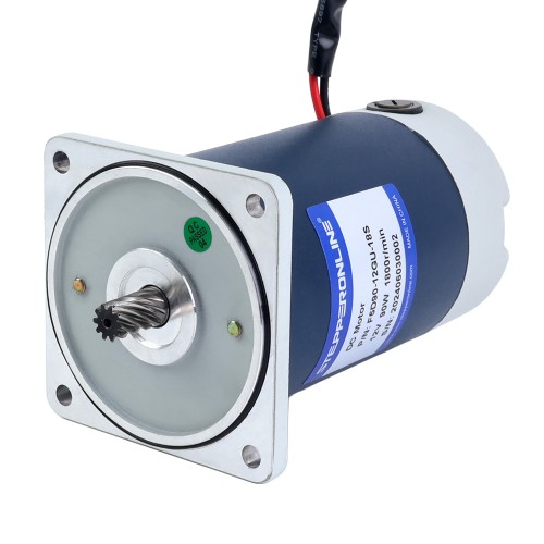 브러시형 12V 90W 5.22Nm(739.21oz.in) 120RPM 15:1 스퍼 기어박스 DC 기어 모터 포함 - F5D90-12GU-18S/5GU15KB | StepperOnline