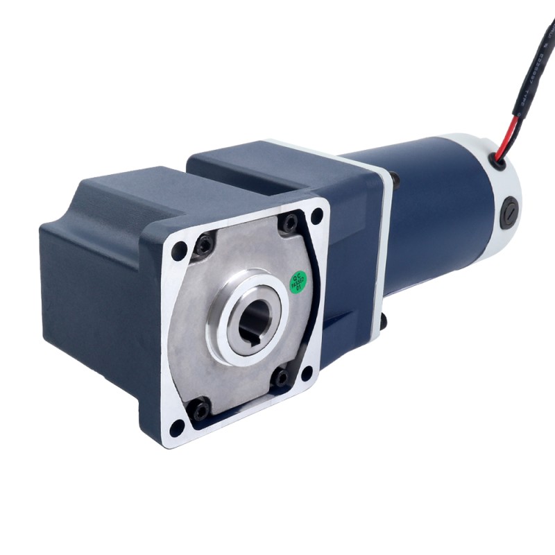 브러시형 12V 90W 10.06Nm(1424.62oz.in) 60RPM, 30:1 직각 기어박스 DC 기어 모터 포함 - F5D90-12GU-18S/5GU30RC | StepperOnline