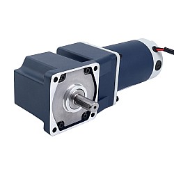 브러시형 24V 90W 40.00Nm(5664.47oz.in) 10RPM, 180:1 직각 기어박스 DC 기어 모터 포함