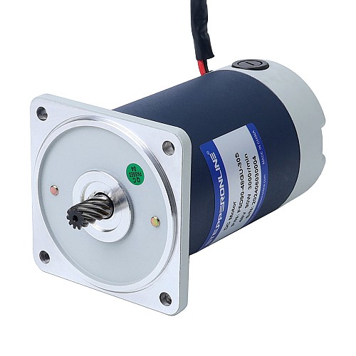브러시형 48V 90W 1.16Nm(164.27oz.in) 600RPM 5:1 스퍼 기어박스 DC 기어 모터 포함 - F5D90-48GU-30S/5GU5KB | StepperOnline