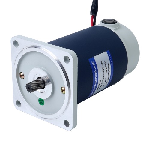 브러시형 24V 250W 40.00Nm(5664.47oz.in) 36RPM 50:1 스퍼 기어박스 DC 기어 모터 포함 - F6D250-24GU-18S/6GU50K | StepperOnline