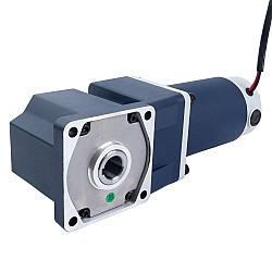 브러시형 24V 250W 11.81Nm(1672.44oz.in) 150RPM, 20:1 직각 기어박스 DC 기어 모터 포함