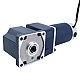 브러시형 24V 250W 11.81Nm(1672.44oz.in) 150RPM, 20:1 직각 기어박스 DC 기어 모터 포함 - F6D250-24GU-30S/6GU20RC | StepperOnline