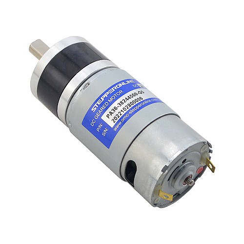 브러시 24V DC 기어 모터1Kg.cm/634RPM w/ 5.2:1 유성 기어박스 브러시 24V DC 기어 모터1Kg.cm/634RPM w/ 5.2:1 유성 기어박스