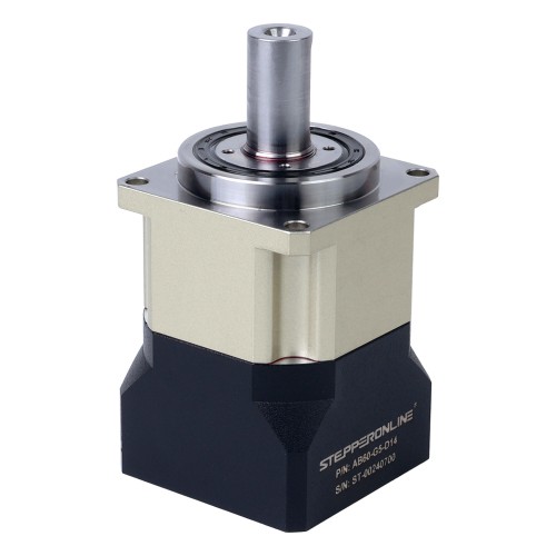 서보 모터 IP65용 AB 시리즈 60mm 5:1 헬리컬 유성 기어박스 백래시 5arcmin - AB60-G5-D14 | StepperOnline