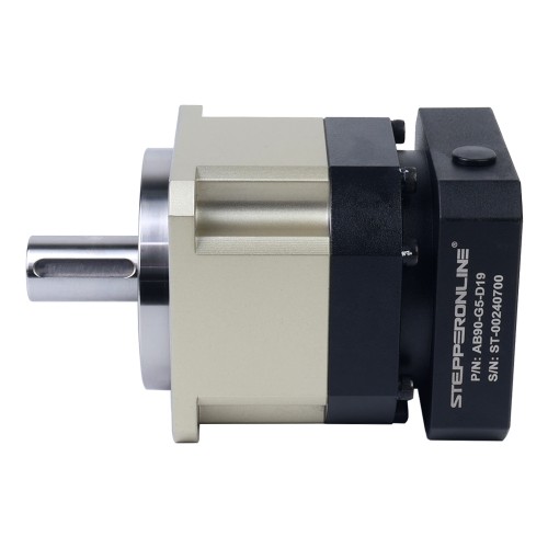 서보 모터 IP65용 AB 시리즈 90mm 5:1 헬리컬 유성 기어박스 백래시 5arcmin - AB90-G5-D19 | StepperOnline