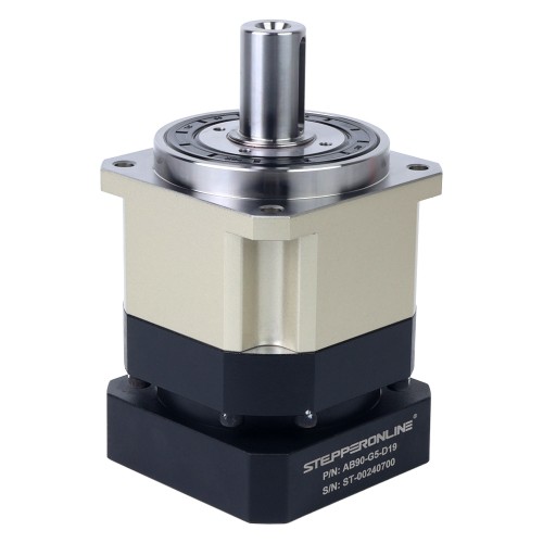 서보 모터 IP65용 AB 시리즈 90mm 5:1 헬리컬 유성 기어박스 백래시 5arcmin - AB90-G5-D19 | StepperOnline