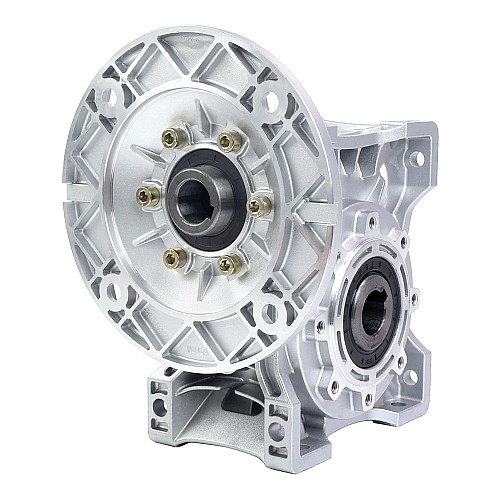 MRVR075 웜 드라이브 기어박스 50:1 비율 φ19mm 입력 샤프트 80B14 모터 입력 플랜지 포함 MRVR075 웜 드라이브 기어박스 50:1 비율 φ19mm 입력 샤프트 80B14 모터 입력 플랜지 포함