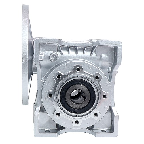 MRVR090 웜 드라이브 기어박스 50:1 비율 φ19mm 입력 샤프트 80B14 모터 입력 플랜지 포함 MRVR090 웜 드라이브 기어박스 50:1 비율 φ19mm 입력 샤프트 80B14 모터 입력 플랜지 포함