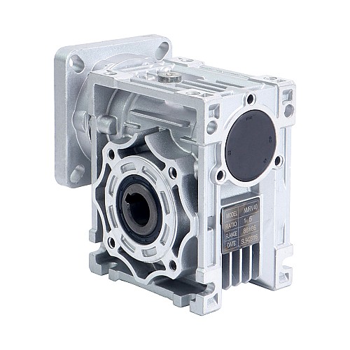5:1 웜기어 NMRV40 웜기어 감속기 14mm 입력축 직경 - NMRV40-G5-D14 | StepperOnline