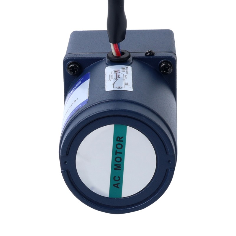 단상 110VAC 6W 60Hz 플랜지 60mm 기어비 10:1 스퍼 기어박스 AC 유도 전동기