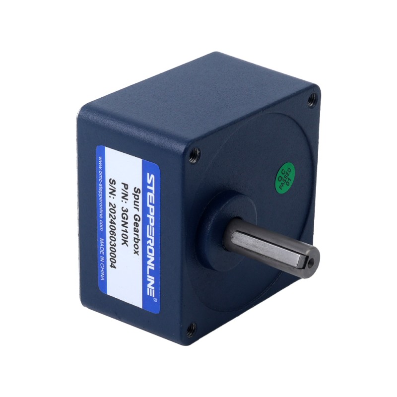 브러시형 12V 30W 1.07Nm(151.52oz.in) 180RPM 10:1 스퍼 기어박스 DC 기어 모터 포함 - F3D30-12GN-18S/3GN10K | StepperOnline