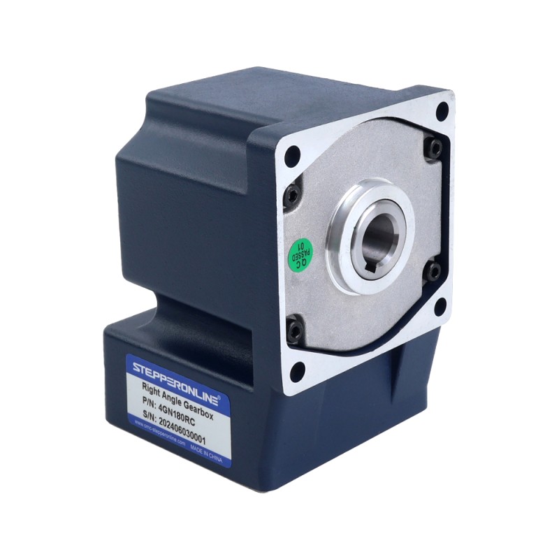 25W 110VAC 60Hz 0.5-8.61RPM 16.00Nm(2265.76oz.in) 플랜지 80mm 직각 기어박스 단상 AC 가변 속도 모터 - 4IK25RGN-A/4GN180RC | StepperOnline