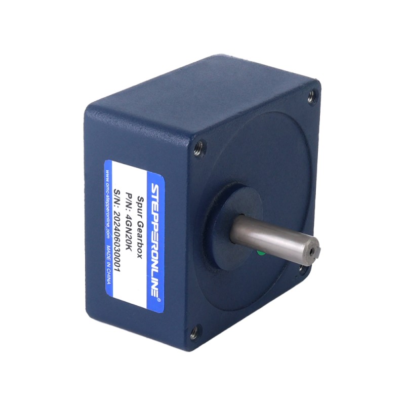 25W 110VAC 60Hz 4.5-77.5RPM 2.43Nm(344.12oz.in) 플랜지 80mm 스퍼 기어박스 단상 AC 가변 속도 모터 - 4IK25RGN-A/4GN20K | StepperOnline