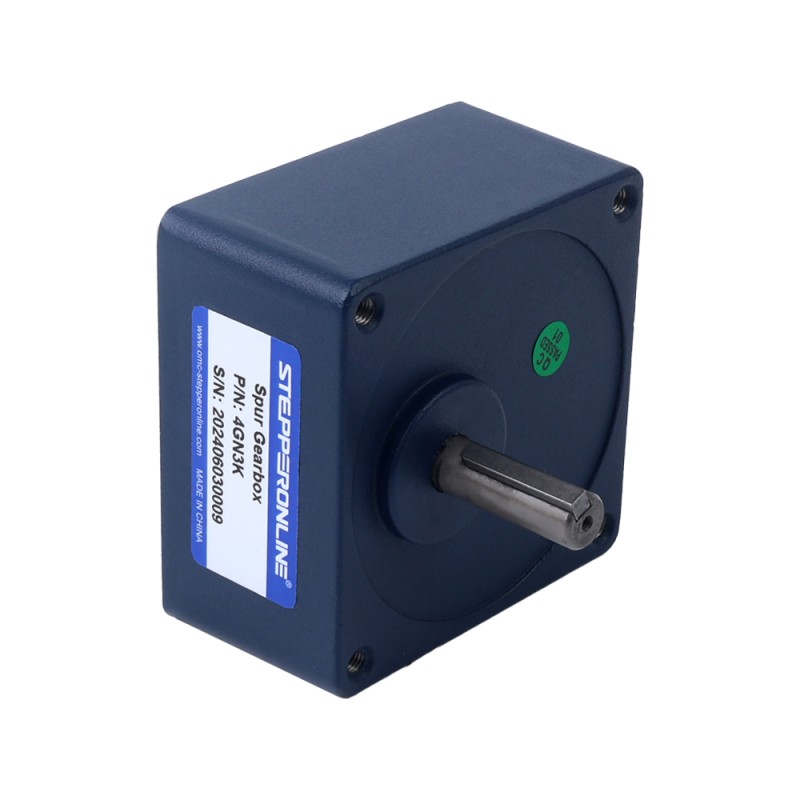 25W 110VAC 60Hz 30-516.67RPM 0.36Nm(50.98oz.in) 플랜지 80mm 스퍼 기어박스 단상 AC 가변 속도 모터 - 4IK25RGN-A/4GN3K | StepperOnline