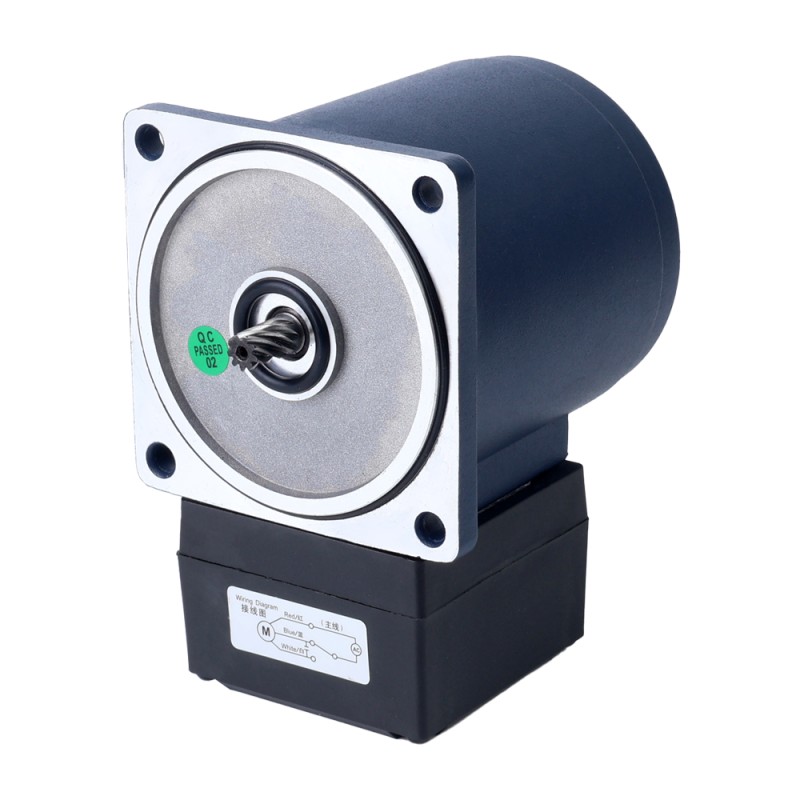 단상 220VAC 25W 50Hz 플랜지 80mm 기어비 50:1 직각 기어박스 AC 유도 전동기