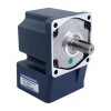 단상 110VAC 90W 50Hz 플랜지 90mm 기어비 15:1 직각 기어박스 AC 유도 전동기 90W 220VAC 50Hz 90RPM 7.00Nm(991.28oz.in) 플랜지 90mm 직각 기어박스 키 홈 샤프트 단상 AC 유도 전동기 - 5IK90GU-CFT/5GU15RT | StepperOnline