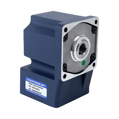 브러시형 24V 90W 20.00Nm(2832.24oz.in) 10RPM, 180:1 직각 기어박스 DC 기어 모터 포함 - F5D90-24GU-18S/5GU180RC | StepperOnline