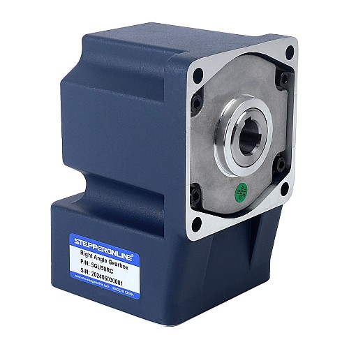 120W 220VAC 50Hz 1.8-27RPM 28.00Nm(3965.08oz.in) 플랜지 90mm 직각 기어박스 단상 AC 가변 속도 모터 - 5IK120RGU-CF/5GU50RC | StepperOnline