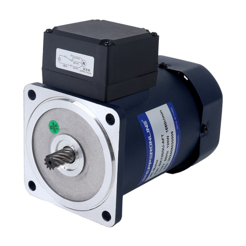 120W 110VAC 60Hz 7.5RPM 40.00Nm(5664.47oz.in) 플랜지 90mm 직각 기어박스 중공축 단상 AC 유도 전동기 - 5IK120GU-AFT/5GU180RC | StepperOnline