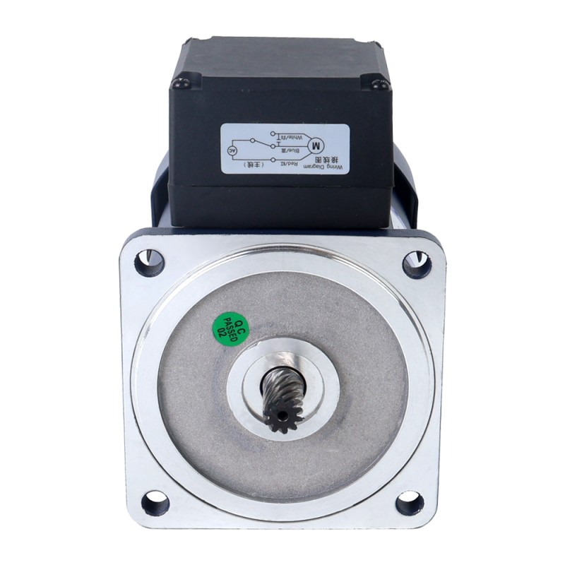 120W 110VAC 60Hz 7.5RPM 40.00Nm(5664.47oz.in) 플랜지 90mm 직각 기어박스 중공축 단상 AC 유도 전동기 - 5IK120GU-AFT/5GU180RC | StepperOnline