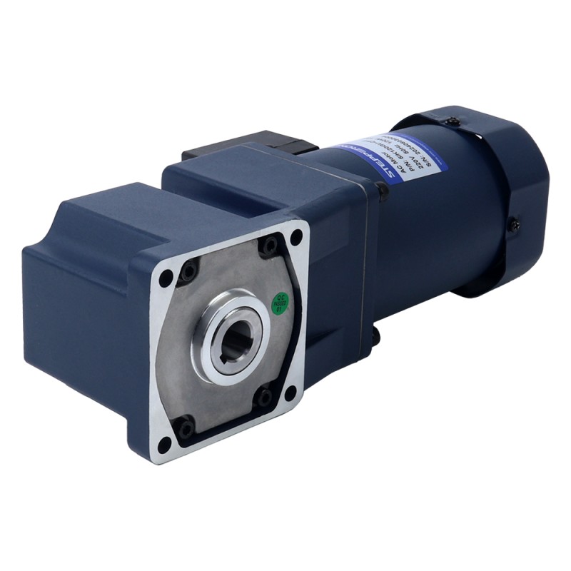 120W 220VAC 50Hz 7.5RPM 40.00Nm(5664.47oz.in) 플랜지 90mm 직각 기어박스 중공축 단상 AC 유도 전동기 - 5IK120GU-CFT/5GU180RC | StepperOnline