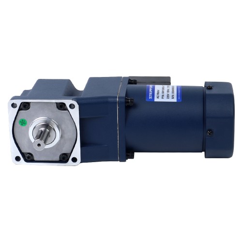 120W 110VAC 60Hz 67.5RPM 12.00Nm(1699.34oz.in) 플랜지 90mm 직각 기어박스 키 홈 샤프트 단상 AC 유도 전동기 - 5IK120GU-AFT/5GU20RT | StepperOnline
