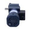 120W 220VAC 50Hz 13.5RPM 40.00Nm(5664.47oz.in) 플랜지 90mm 직각 기어박스 키 홈 샤프트 단상 AC 유도 전동기 - 5IK120GU-CFT/5GU100RT | StepperOnline