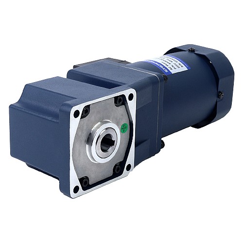 90W 110VAC 60Hz 7.5RPM 40.00Nm(5664.47oz.in) 플랜지 90mm 직각 기어박스 중공축 단상 AC 유도 전동기 - 5IK90GU-AFT/5GU180RC | StepperOnline
