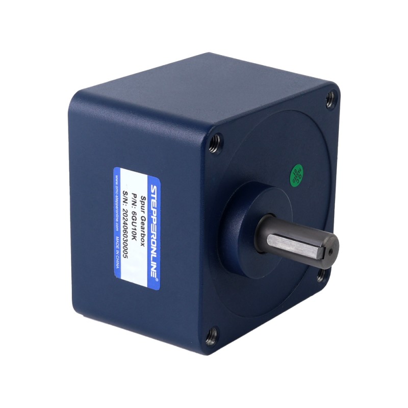 24V 200W 300RPM 기어박스가 있는 브러시리스 DC 모터 5.18Nm(733.55oz.in) 10:1 스퍼 기어박스 - F6B200-24GU-30S/6GU10K | StepperOnline