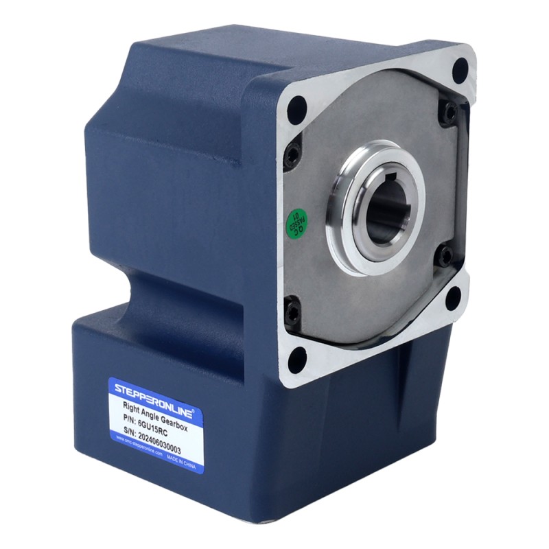 브러시형 48V 250W 14.07Nm(1992.48oz.in) 120RPM, 15:1 직각 기어박스 DC 기어 모터 포함 - F6D250-48GU-18S/6GU15RC | StepperOnline 브러시형 48V 250W 14.07Nm(1992.48oz.in) 120RPM, 15:1 직각 기어박스 DC 기어 모터 포함 - F6D250-48GU-18S/6GU15RC | StepperOnline