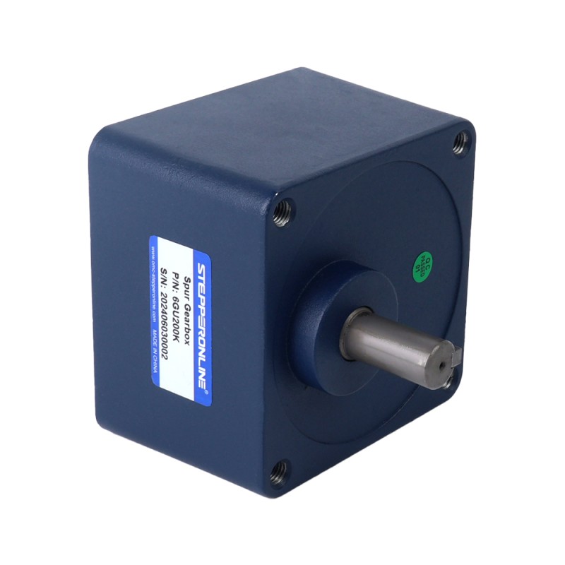 24V 250W 15RPM 기어박스가 있는 브러시리스 DC 모터 40.00Nm(5664.48oz.in) 200:1 스퍼 기어박스 - F6B250-24GU-30S/6GU200K | StepperOnline