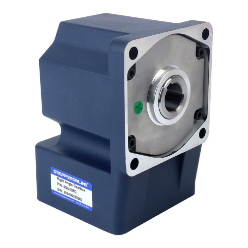 브러시형 24V 250W 17.43Nm(2468.30oz.in) 100RPM, 30:1 직각 기어박스 DC 기어 모터 포함 - F6D250-24GU-30S/6GU30RC | StepperOnline