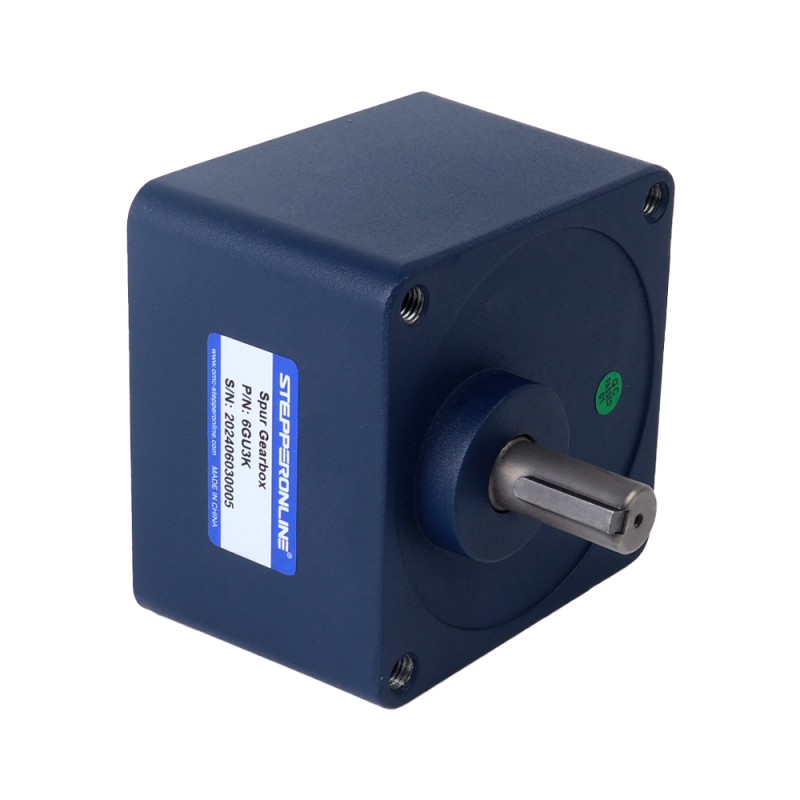 브러시형 24V 250W 1.93Nm(273.31oz.in) 999RPM 3:1 스퍼 기어박스 DC 기어 모터 포함 - F6D250-24GU-30S/6GU3K | StepperOnline