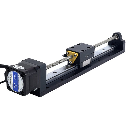 Nema 17 리드 나사가 있는 작동 장치 1.5A 스트로크 200mm 0.25Nm(35.40oz.in) 리드 2.54mm(0.1) 센서 포함