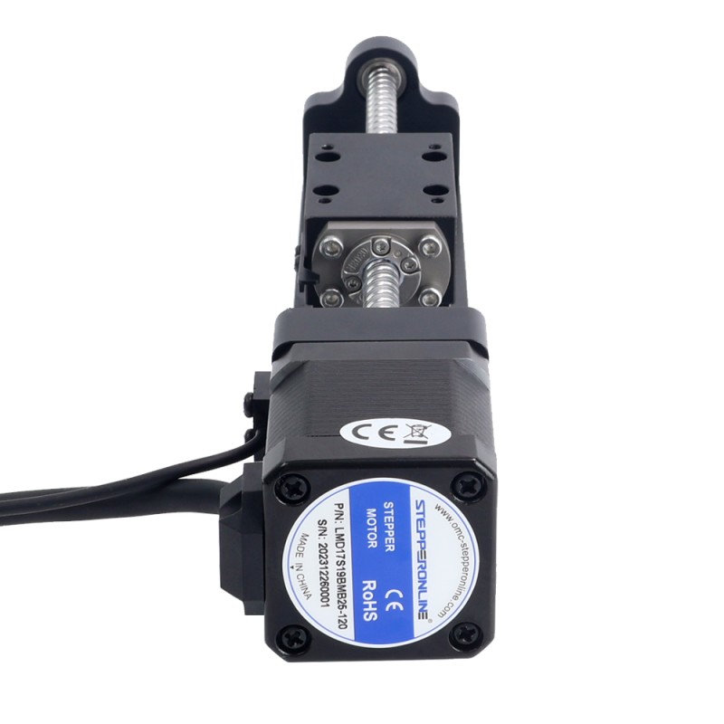 Nema 17 스테핑 모터 볼 스크류 리니어 액추에이터 2.5A 스트로크 40mm 0.70Nm(99.13oz.in) 리드 12mm(0.47244) 센서 포함 - LMD17S24B2B25-040 | StepperOnline