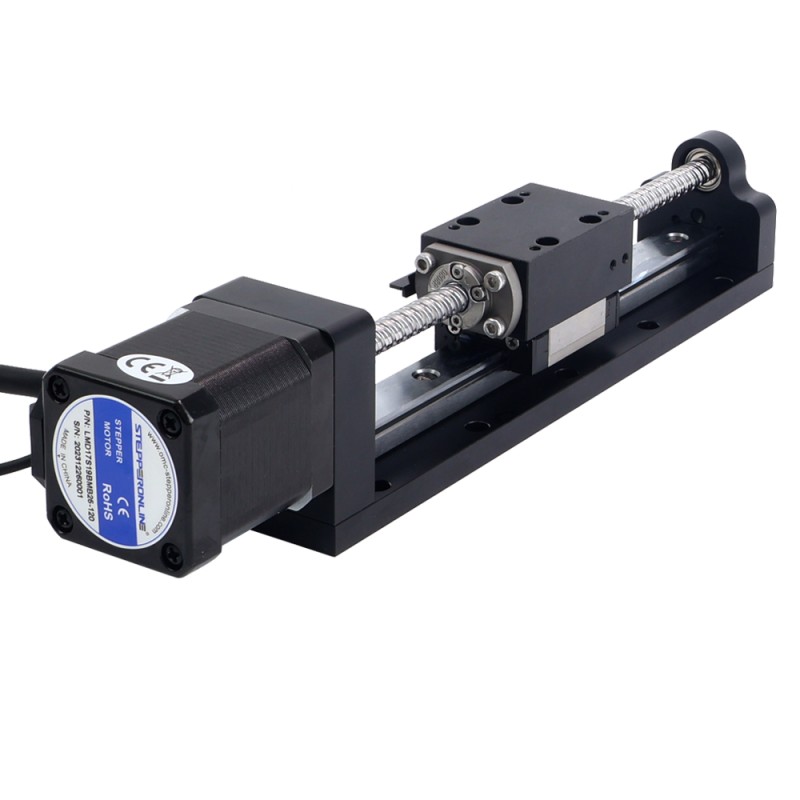 Nema 17 스테핑 모터 볼 스크류 리니어 액추에이터 2.5A 스트로크 40mm 0.70Nm(99.13oz.in) 리드 12mm(0.47244) 센서 포함 - LMD17S24B2B25-040 | StepperOnline